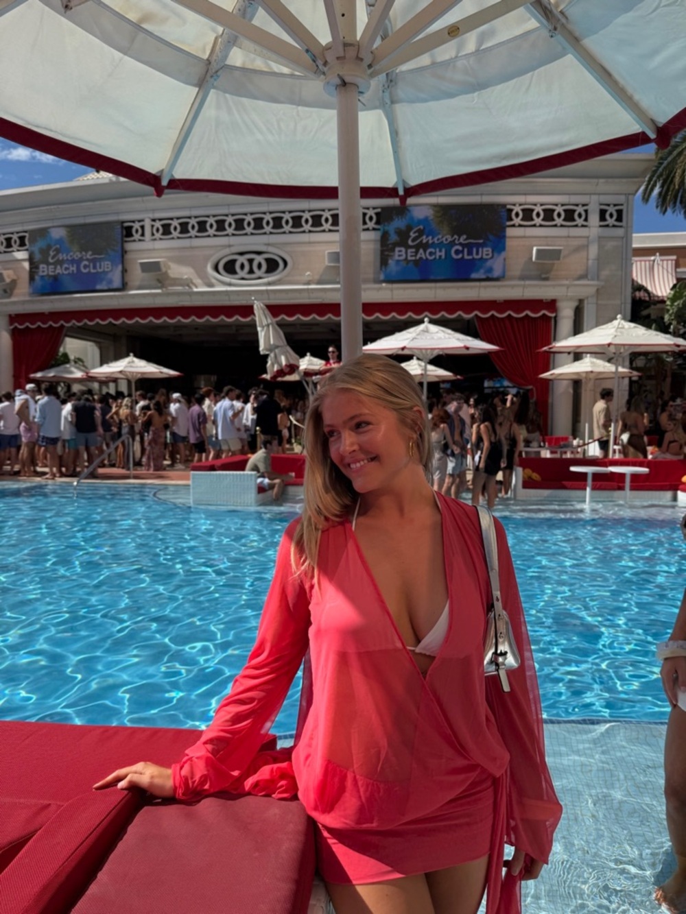 Women’s Coral Cover-Up Wrap Dress - Swim Beachwear